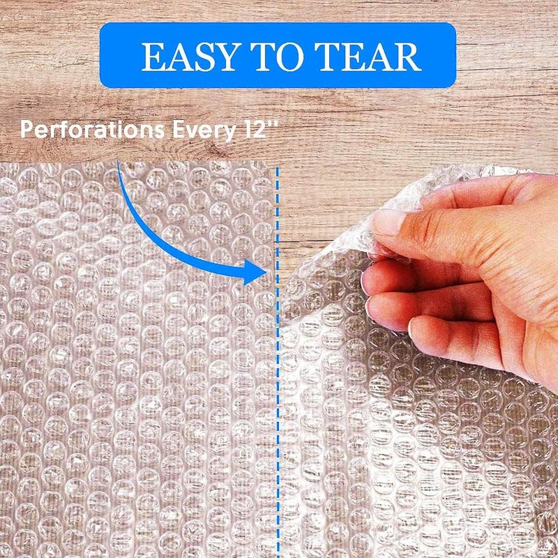 packbabol Bubble Cushioning Wrap Rolls 2-Pack, 12 Inch x 72 Feet 3/16" Air Bubble, Bubble Moving Wrap for Packing, Moving Supplies, Small business - Image 3